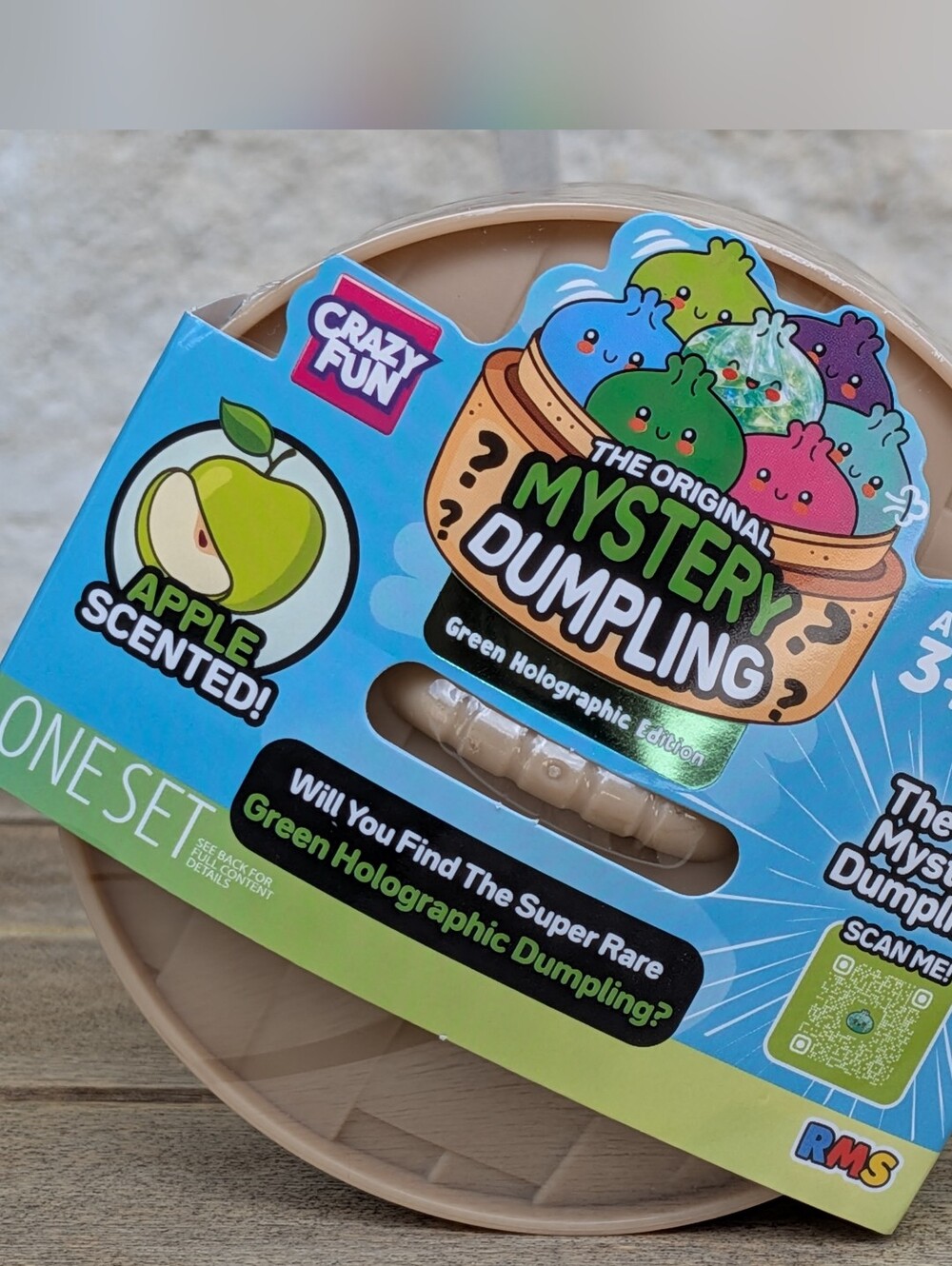 Crazy Fun The Original Mystery Dumpling Green Holographic Edition Apple Scented